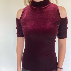 LF velour cutout top